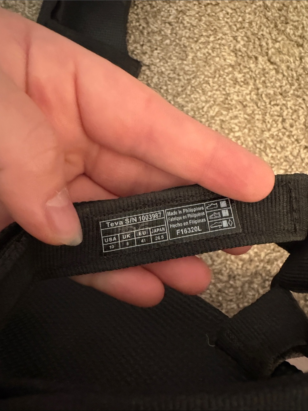 Teva Black Sport Webbing Sandals - Picture 5 of 5